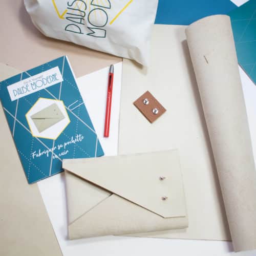 Pause Moderne - Kit DIY Pochette en cuir