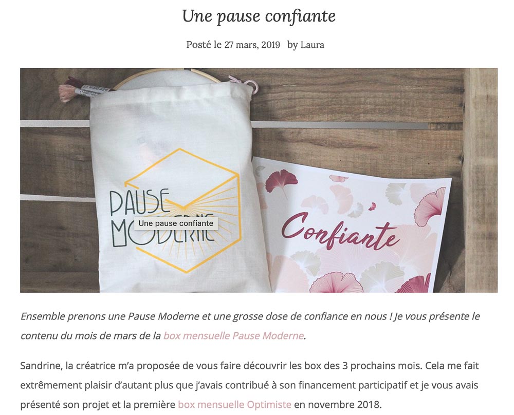 PAUSE MODERNE - article blog chala moda_