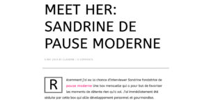 PAUSE MODERNE - Interview blog as i am 2