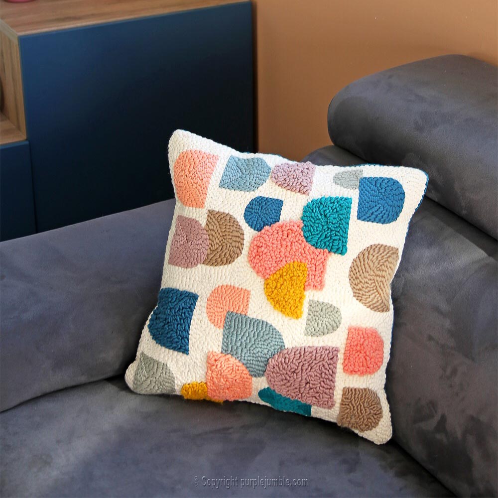 PAUSE MODERNE - punch needle purple jumble