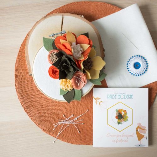 Kit DIY – Créer son bouquet fleurie en feutrine
