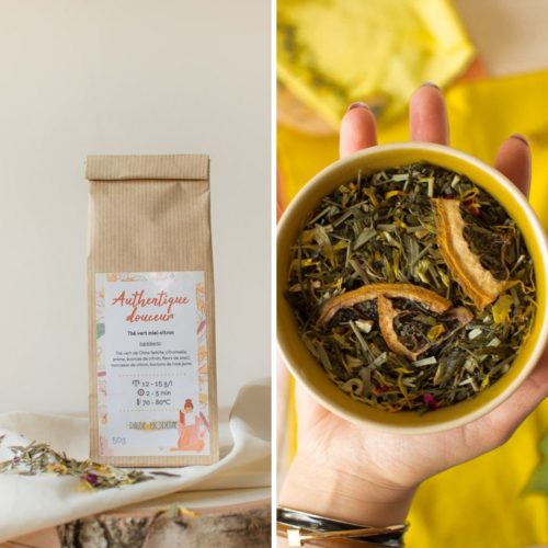 Thé vert citron miel – Authentique Douceur