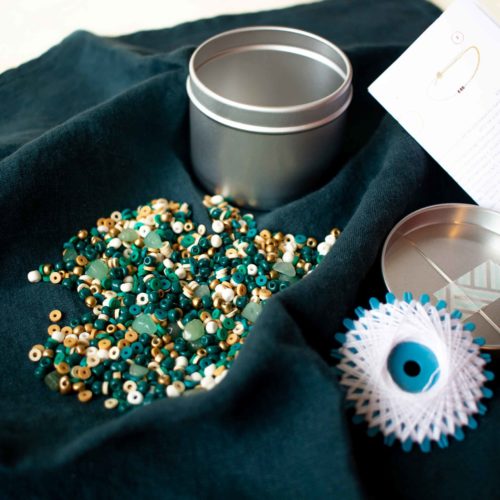 Mini kit Maryline – perles heishi et aventurine – 50g
