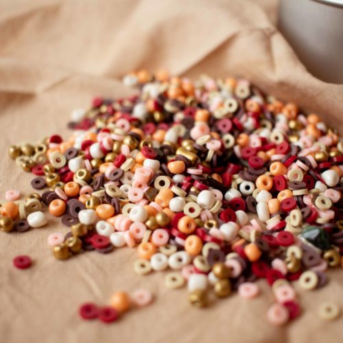 Mini kit- Frida Oeil du tigre & perles heishi – 50g