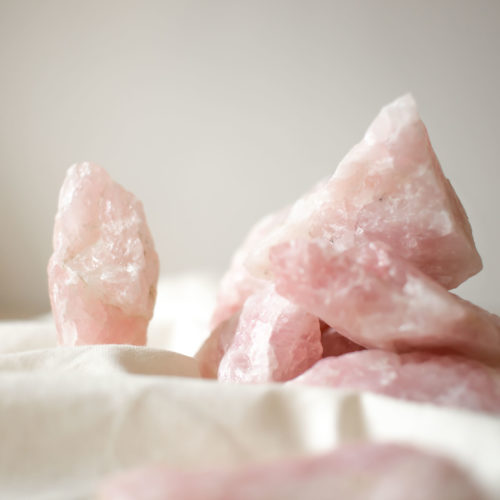 Pierre Quartz rose brute