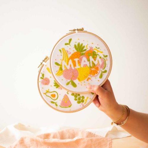 PAUSE MODERNE – Kit Diy Broderie fruits printemps (1 sur 1)-6 PAUSE MODERNE - Kit Diy Broderie fruits printemps (1 sur 1)-6
