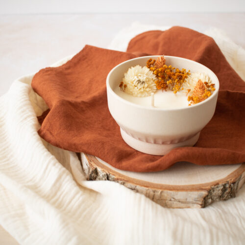 kit loisirs créatifs DIY bougie fleurs séchées