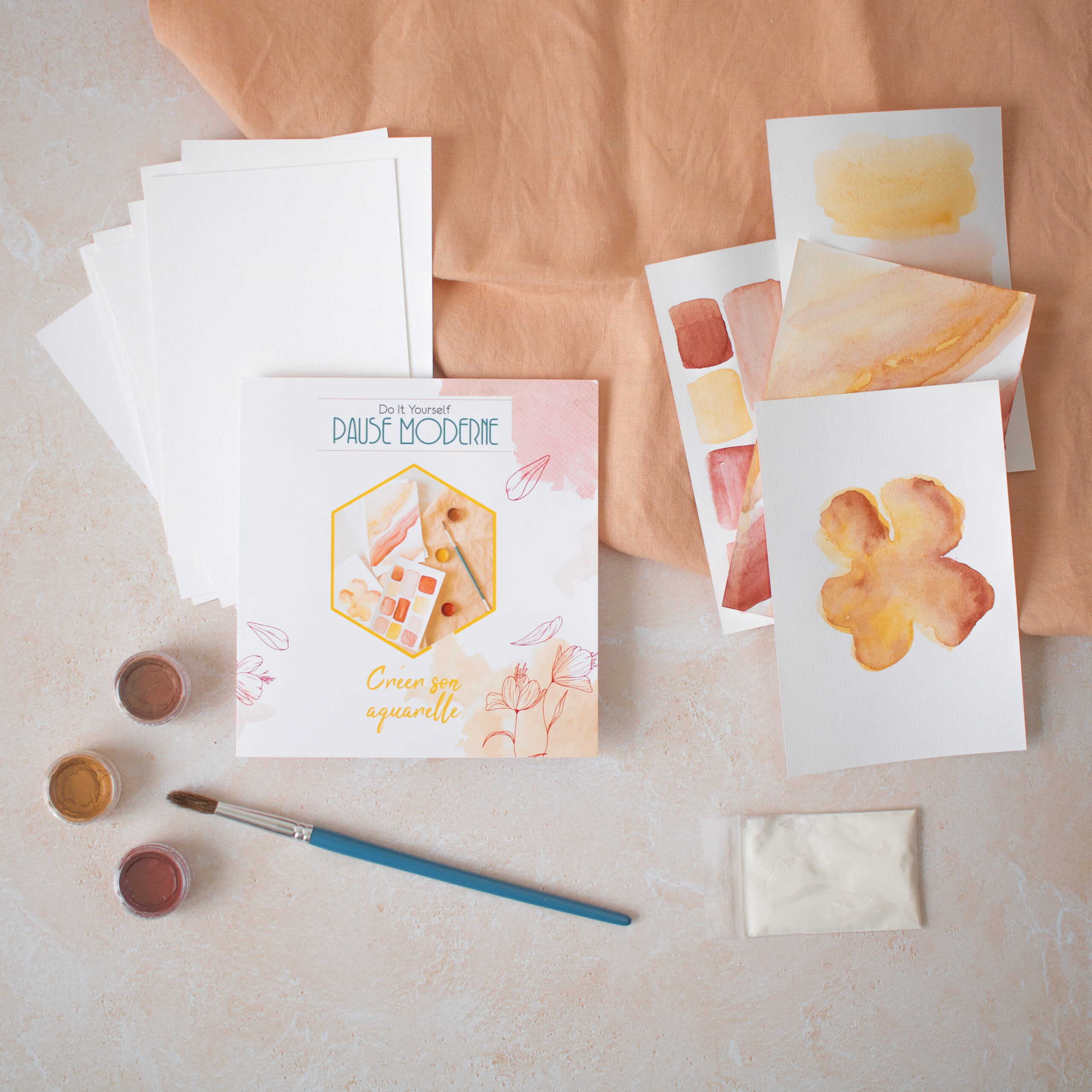 Kit diy fabriquer son aquarelle