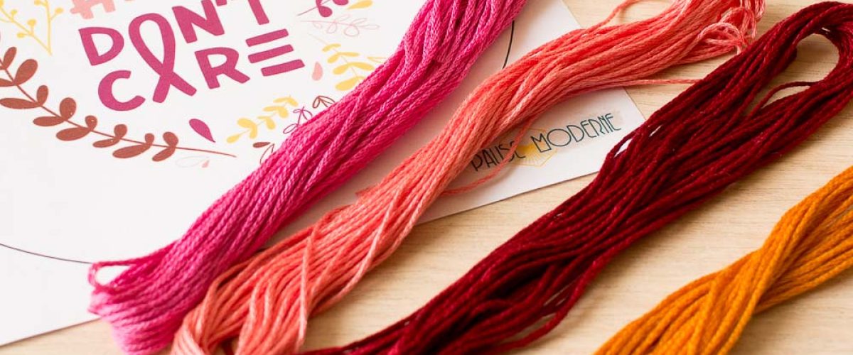 PAUSE MODERNE - KIT DE BRODERIE FAKE CAIRE DONT CAIRE - FEMININ_-2